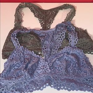 aerie Bralettes -size Medium-  set of 2
